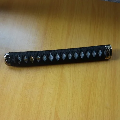 Vista 7 de Mango de Espada Tsuka 10.2in o Especificaciones Especiales Herrajes de Aleación/Cobre/Hierro e Imitación o Samegawa Real