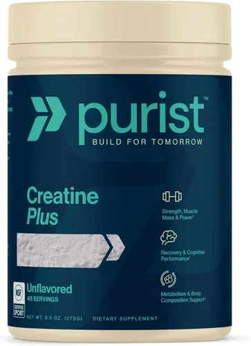 Vista 9 de PURIST Creapure Creatine Plus Monohydrate Suplemento en polvo de entrenamiento Recuperación de energía de fuerza muscular para mujeres y hombres