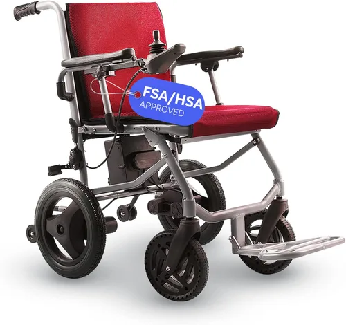 Vista 10 de Culver Mobility Kano - Silla de ruedas eléctrica plegable, tamaño de viaje, sillas de ruedas para adultos, ligera, silla eléctrica plegable