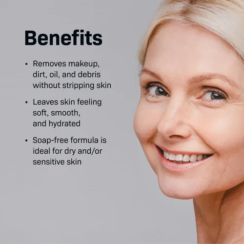 Vista 3 de Revision Skincare Loción limpiadora suave, limpiador cremoso que elimina el maquillaje, la suciedad y los desechos sin alterar el delicado