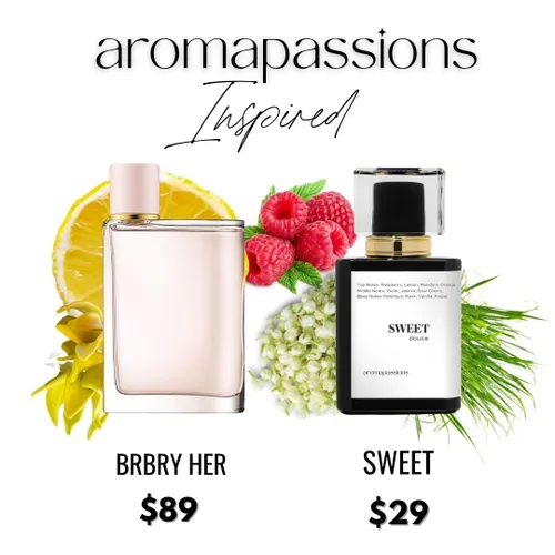 Vista 5 de aromapassions SWEET Inspirado en BRBRY HER Perfume de feromonas para mujer Extrait De Parfum Colonia de perfume Dupe Clone de larga duración