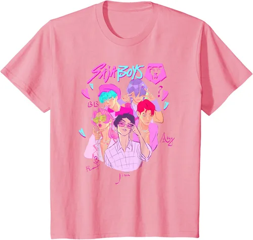 Vista 40 de Kpop Demon Hunters Camiseta Saja Boys Heartthrob con licencia