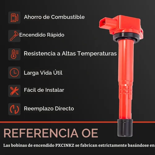Vista 2 de Juego de 4 bobinas de encendido y bujías mejoradas UF311
