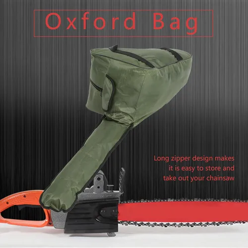Vista 2 de Estuche para motosierra, bolsa de transporte para motosierra, protección portátil, impermeable, bolsa de transporte, accesorios para motosierra
