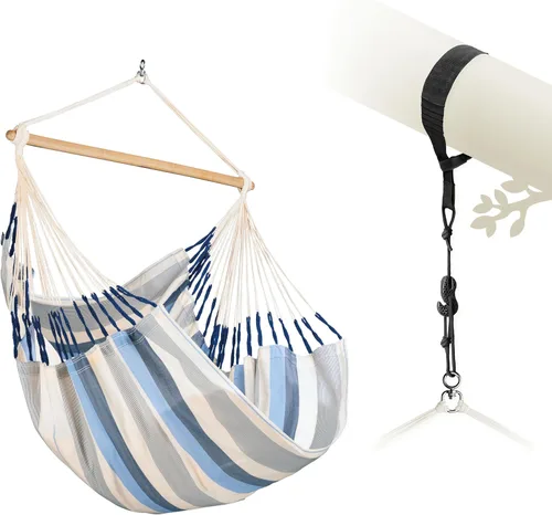 Vista 27 de LA SIESTA Domingo - Silla colgante para exteriores resistente a la intemperie Sea Salt