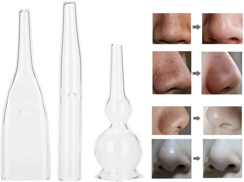 Vista 7 de Nikou Tubo de vidrio al vacío - Kit de 3 tubos de vidrio para eliminación de limpiador facial, accesorios de máquina de belleza, juego