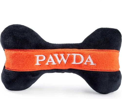 Vista 9 de Haute Diggity Dog Barkin Bag, juguetes de peluche de diseñador para perros con chirriador interactivo, enriquecimiento estimulante para mascotas