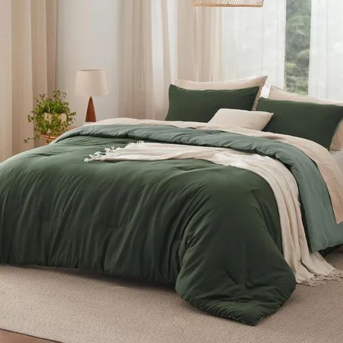 Vista 51 de Bedsure Juego edredón suave prelavado individual/individual XL, 365 días, cálido relleno alternativo GentleSoft™, 1 edredón ligero:68x88 pulgadas