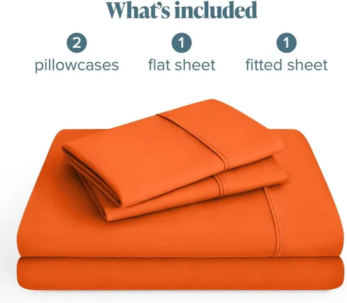 Vista 155 de Bare Home Sheet Set 1800 Ultra-Soft with 2 Pillowcases (Twin XL, Dark Blue)