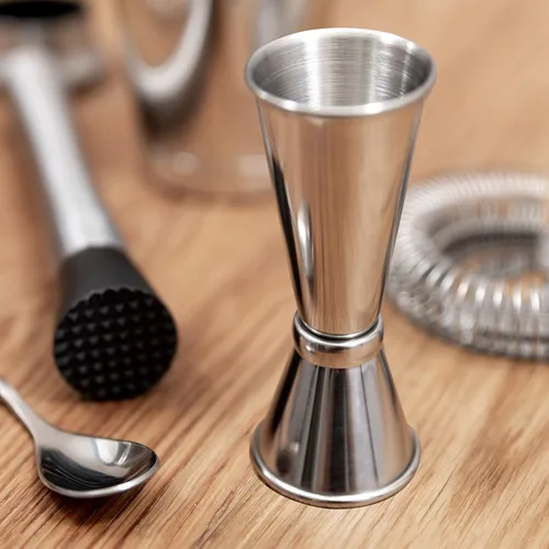Vista 3 de OGGI Jigger japonés para bartending, doble jigger de 2 onzas, 1 oz, 1.0 fl oz/2.0 fl oz, Jigger de tiro medidor, accesorios ideales para barman