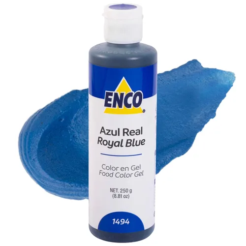 Vista 20 de ENCO Gel Colorante Alimentario Azul Brillante 8.8 oz (250g) Concentrado, Vegano AZUL BRILLANTE 1131