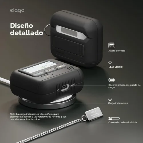 Vista 5 de elago Funda buscapersonas para AirPods 4