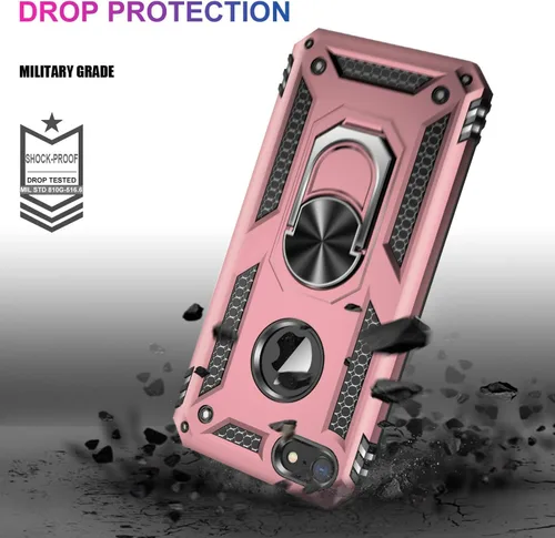 Vista 291 de Jeylly Funda para iPhone SE/Funda para iPhone 5S, Exterior de Plástico Duro que Absorbe Golpes + Interior de Silicona de Goma Defensor contra