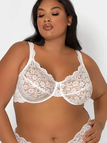 Vista 3 de Smart & Sexy - Brasier de encaje distintivo, talla grande, sin forro, con aro, para mujer, con soporte adicional