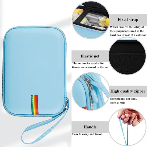 Vista 3 de Leayjeen Funda de viaje portátil - Estuche protector de carcasa dura para inhalador de asma