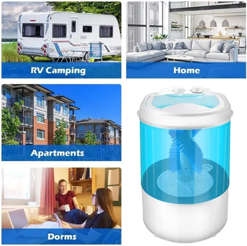 Vista 5 de Lavadora portátil de zapatos, lavadora portátil de zapatos, mini lavadora portátil, lavadora automática inteligente para zapatos, para apartamentos