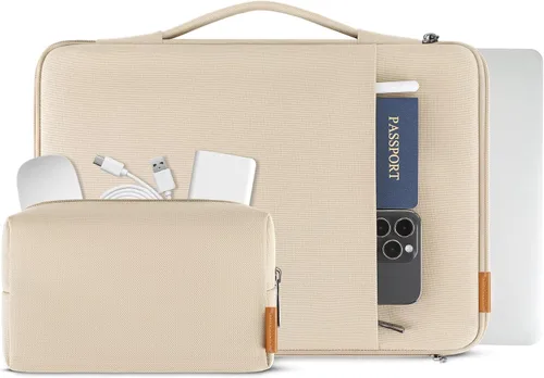 Vista 8 de DOMISO Bolsa para laptop de 13 pulgadas, funda impermeable para laptop, funda de PC, portátil para MacBook Air 13 M4, M3, M2 (2025), MacBook Pro M2