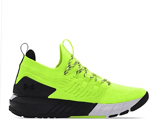 Vista 3 de Under Armour Rendimiento Técnico de Tren Hombre, Amarillo Neón