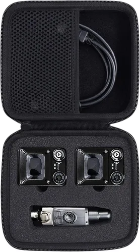 Vista 8 de co2CREA Estuche rígido compatible con Xvive U2 Guitar Wireless System Digital Guitar Transmisor inalámbrico y receptor