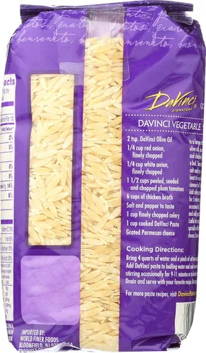 Vista 2 de DaVinci Signature, Orzo, bolsas resellables de 16 onzas (paquete de 12)