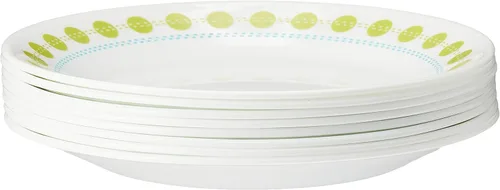 Vista 5 de Corelle Platos de Pan Resistentes a las Astillas, 8 Piezas, Sand Sketch