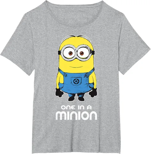 Vista 70 de Despicable Me Camiseta estampada Minions Bob One in A Minion Negro
