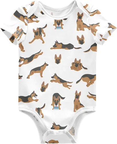 Vista 13 de vvfelixl Trajes de bebé lindos conjuntos de cachorros de manga corta de algodón ropa de bebé para niños niñas 0-24 meses