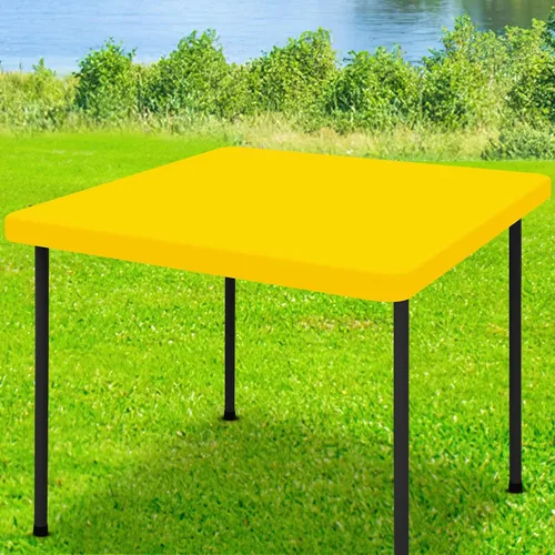 Vista 47 de Moosfor - Mantel elástico de elastano para mesa rectangular de 4 pies, manteles ajustables para picnic, funda estirable y lavable para mesa de patio