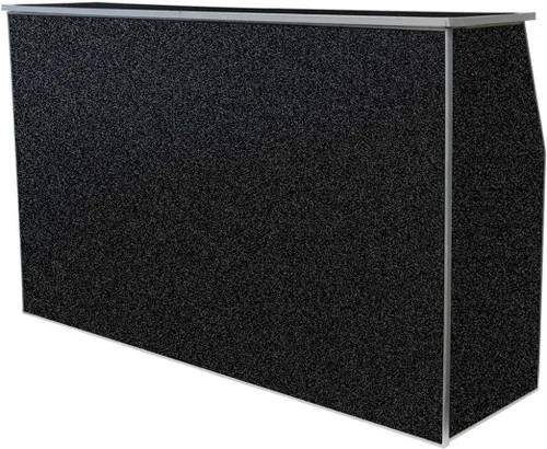 Vista 8 de TentandTable Barra portátil plegable de 48 pulgadas con estante de almacenamiento, color negro