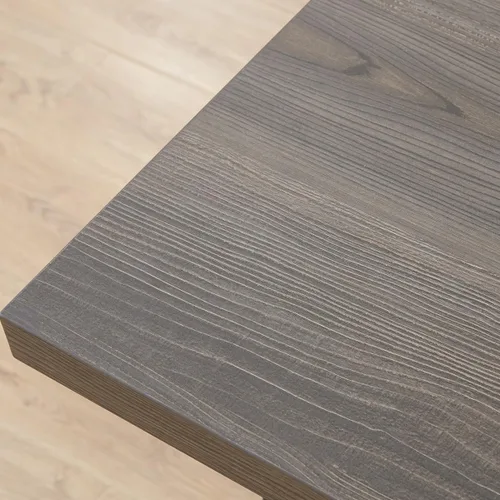Vista 3 de HSH Escritorio para oficina en casa, escritorio industrial de metal y madera para computadora para PC, portátil, trabajo, escritura, estudio