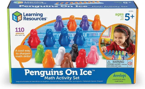 Vista 5 de Learning Resources Juego de actividades matemáticas de pingüinos sobre