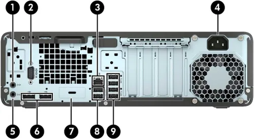 Vista 4 de HP EliteDesk 800 G5-SFF, Core i7-9700 3.0GHz, 32GB RAM, 1TB M.2-NVMe, Windows 11 Pro 64Bit, (renovado)