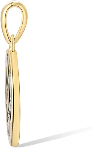 Vista 2 de Santuzza 925 Sterling Silver Flower Pattern Pendant for Women