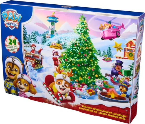 Vista 8 de PAW Patrol Calendario de Adviento Holiday Rescue 2025, mini figuras