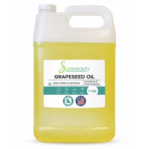 Vista 9 de Aceite de uva prensado en frío sin refinar 100% natural disponible a granel Portador para aceites esenciales, cara, piel, crema hidratante