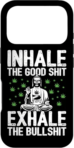 Vista 30 de Inhale Good Shit Exhale Bullshit - Weed Cannabis - 420 Case for iPhone 17