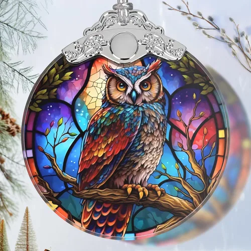 Vista 22 de Ornamento de Hada de Vidrio Emplomado de Navidad - Decoración para el Hogar - Ideas de Regalos Navideños - Intercambio de Regalos - Hada Hermosa