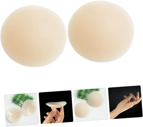 Vista 6 de KESYOO 2 pares de pegatinas de pezón de silicona sin correa sujetador adhesivo sujetador sujetador sin tirantes reutilizable adhesivo sujetador boob