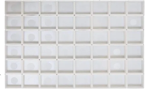 Vista 13 de FCLUB Sartenes vacías de acuarela – 20 sartenes completas (3ml) y 20 sartenes medias (2ml), sartenes de pintura de acuarela de plástico rellenables