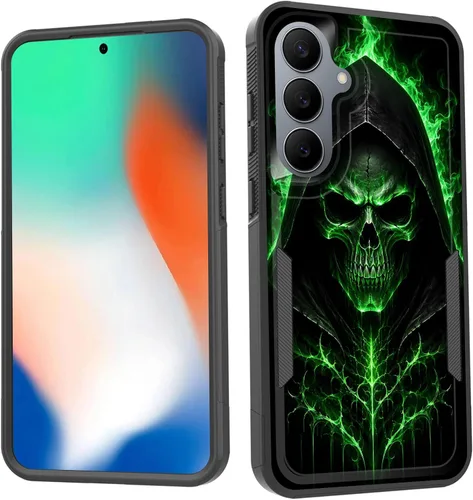 Vista 147 de Funda para Galaxy S26 FE, doble capa, protección contra caídas de grado militar de 10 pies, antideslizante, resistente a prueba de golpes, para Cruz
