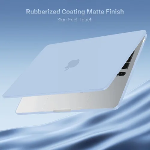 Vista 9 de Mosiso Funda para MacBook Air de 13 y 13.6 pulgadas, 2024, 2023 y 2022, M3 A3113, M2 A2681, Touch ID, carcasa rígida, cubierta de teclado, protector