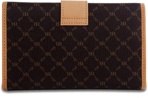 Vista 2 de Signature - Cartera con botones multiplegables, color marrón