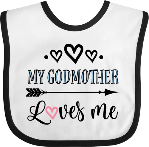 Vista 7 de inktastic Babero para bebé My Godmother Loves Me Godchild