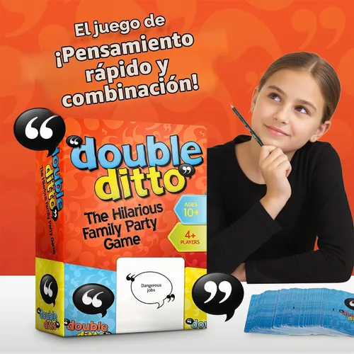 Vista 2 de Juego de inspiración Double Ditto, juego de mesa para fiesta familiar