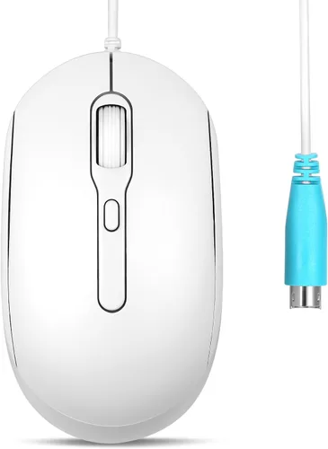 Vista 8 de Perixx PERIMICE-222CW - Mouse óptico con cable USB tipo C, DPI ajustable 1200/1600/2000, clic silencioso, cable de 5.9 pies, compatible