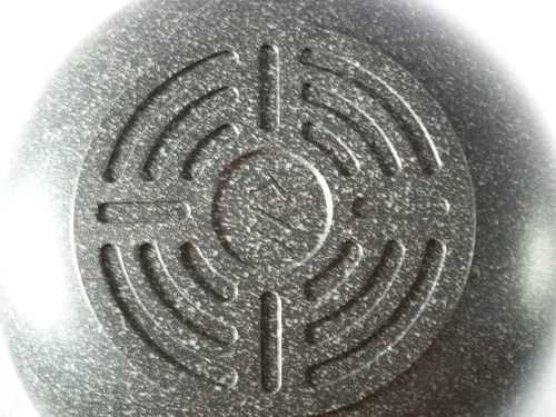 Vista 4 de Wok antiadherente de aluminio fundido con revestimiento de mármol de cerámica, 11.8 in (12 pulgadas)