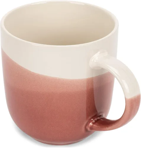 Vista 8 de Elanze Designs Paquete de 2 tazas de café de cerámica de cerámica de 14 onzas, color verde eucalipto