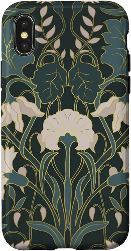 Vista 5 de iPhone 16 Art Nouveau Floral Pattern Case