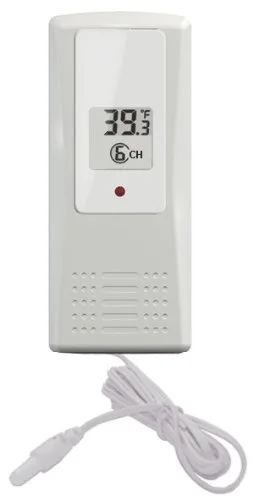 Vista 2 de Ambient Weather F007TH Termohigrómetro para estaciones meteorológicas WS-07 Compatible con estaciones meteorológicas WS-07, WS-08, WS-09, WS-10