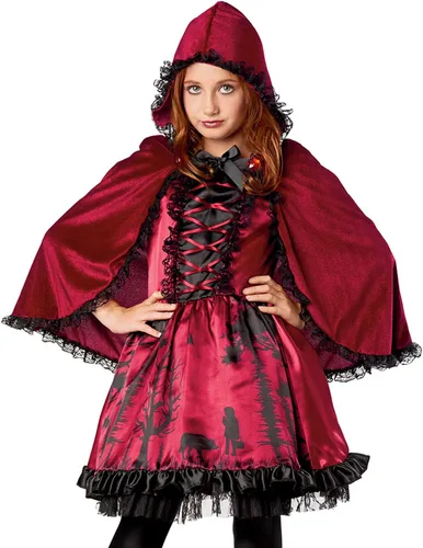 Vista 4 de Disfraz de Caperucita Roja para Niña, Tamaño Infantil